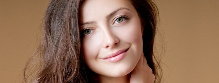 Girl with neat and healthy hair